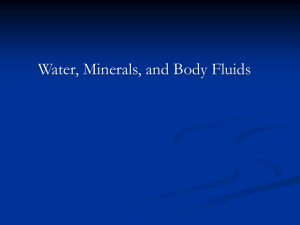 Water and Minerals - Winona State University