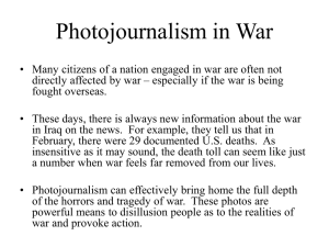 Photojournalism in War