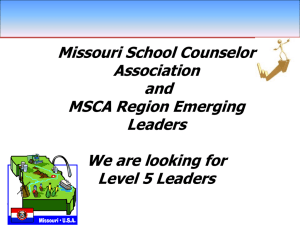 Handout - Missouri School Counselor Association