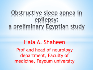 Obstructive sleep apnea in epilepsy: a preliminary Egyptian study