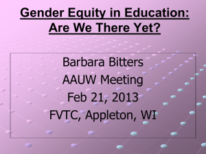 Title IX at 30 - AAUW Wisconsin