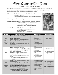 First Quarter Unit Plan - Humble Independent School District