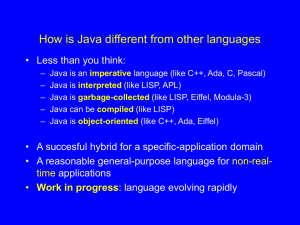How is Java different from other languages