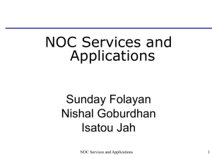 NOC Services and Management - (ISOC) Workshop Resource Centre