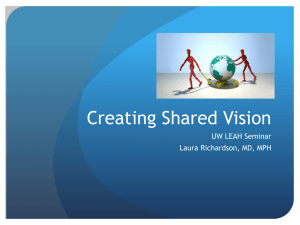 Shared Vision and Purpose