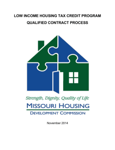 Qualified Contract Process Manual - Missouri Housing Development