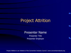 Project Attrition - Convention Industry Council