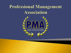 General Meeting Slideshow - Professional Management Association