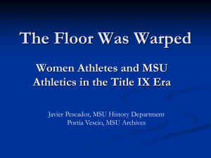 women and sports 1960-2000