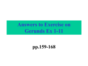 Gerunds-to check answers