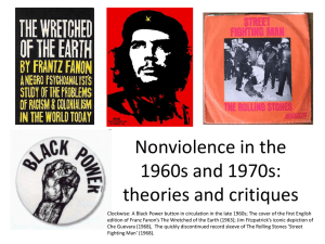 Nonviolence in the 1960s and 1970s: theories and critiques