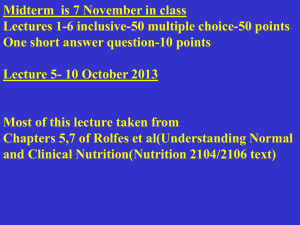 Midterm is 7 November in class Lectures 1-6 inclusive