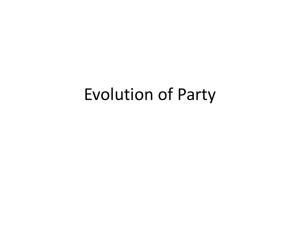 Evolution of Party