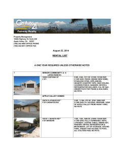 Property Management 18484 Highway 18, Suite 230 Apple Valley