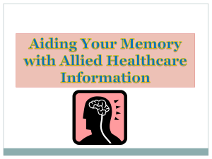Aiding Your Memory Powerpoint