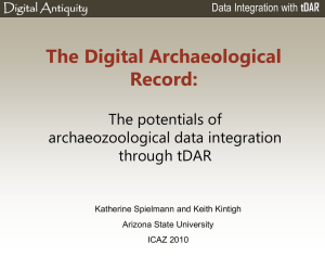Slide - The Digital Archaeological Record