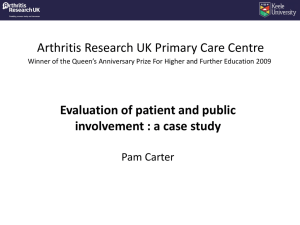 Evaluation of patient and public involvement : a case study