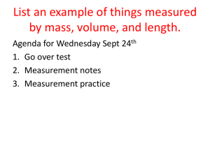 Measurement Powerpoint
