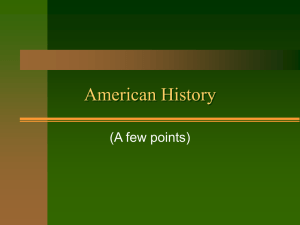 American History (An Overview)