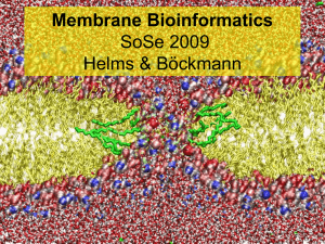 Membrane Bioinformatics - uni