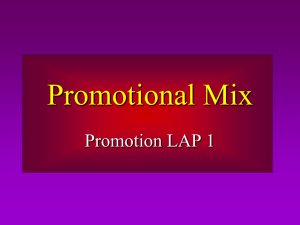 Promotional Mix Powerpoint