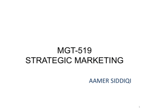 Lecture 25- Marketing Mix