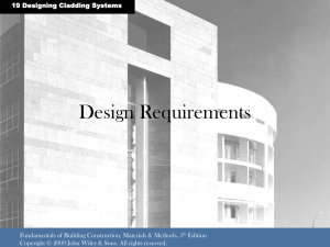 Chapter 19 - Designing Cladding Systems
