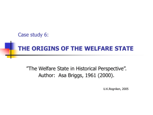 The Welfare State in Historical Perspective