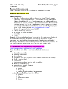 ENGL 101H, Fall, 2014 TuTh Week 9 Class Notes, page Dr. Harnett