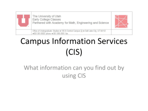 Campus Information Services (CIS)