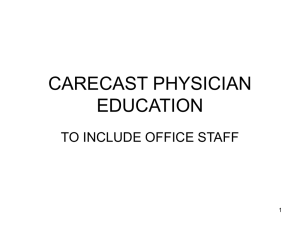 CARECAST PHYSICIAN EDUCATION