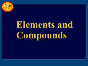 Compounds Are More Than One Element