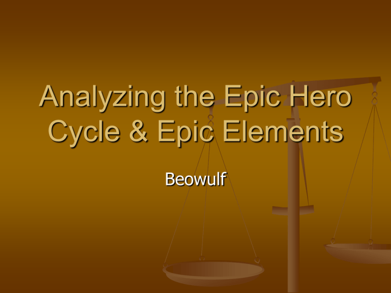 Реферат: Beowulf An Epic Hero Of Epic Proportions