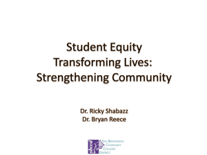 Student Equity Plan