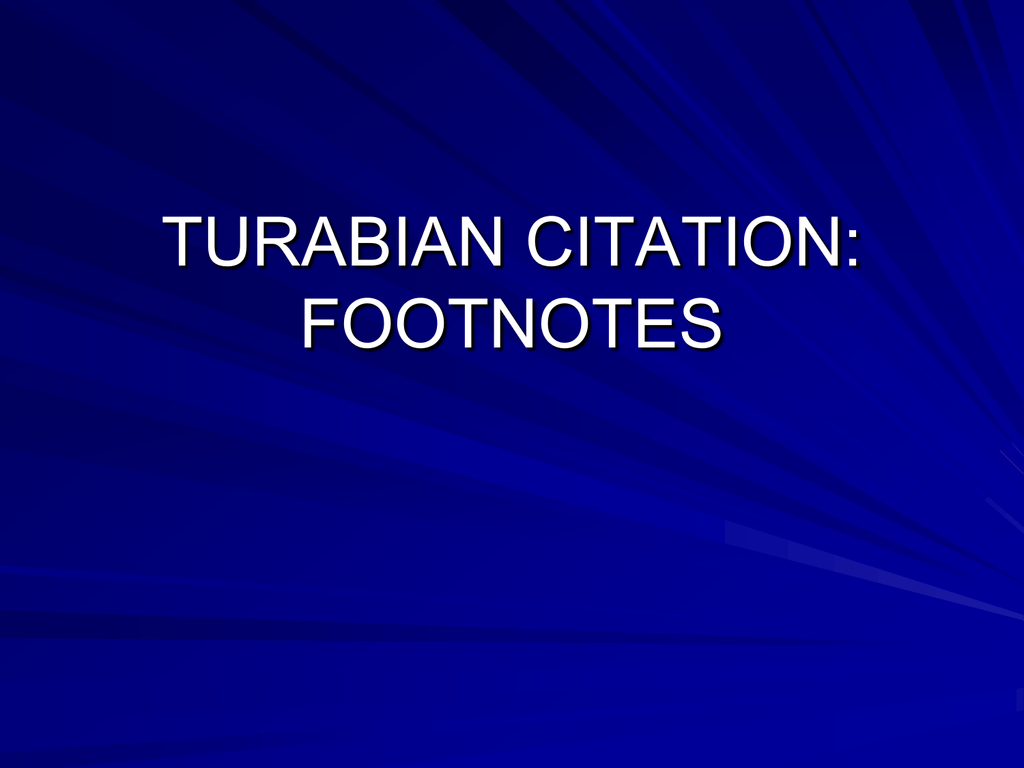 Footnotes  Appendices  Purdue Writing Lab