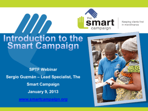 The Smart Campaign… - Social Performance Task Force