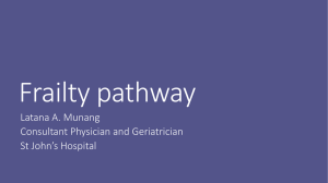 Frailty pathway - West Lothian