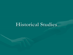 Historical Studies