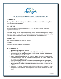 volunteer driver role description