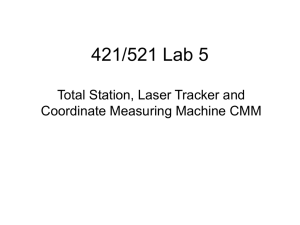 Lab 5 – Total Station, CMM, and Laser Tracker