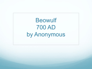Beowulf 700 AD by Anonymous