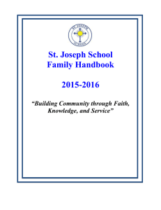 St. Joseph School Family Handbook