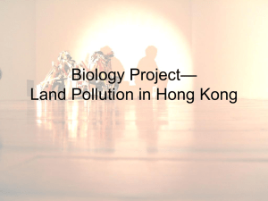 Biology Project— Land Pollution in Hong Kong