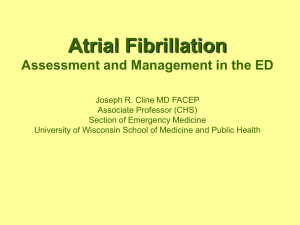 Atrial Fibrillation - University of Wisconsin School of Medicine and