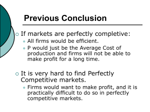 The Monopoly Market