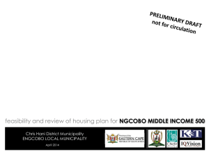 NGCOBO MIDDLE INCOME 500 Feasibility and