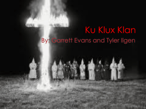 Klu Klux Klan - Strouse House Of History