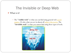 Deep Web - Information Literacy