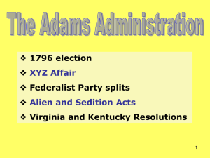 President John Adams ppt