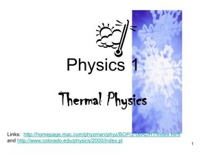 Thermal Physics Ch21-23